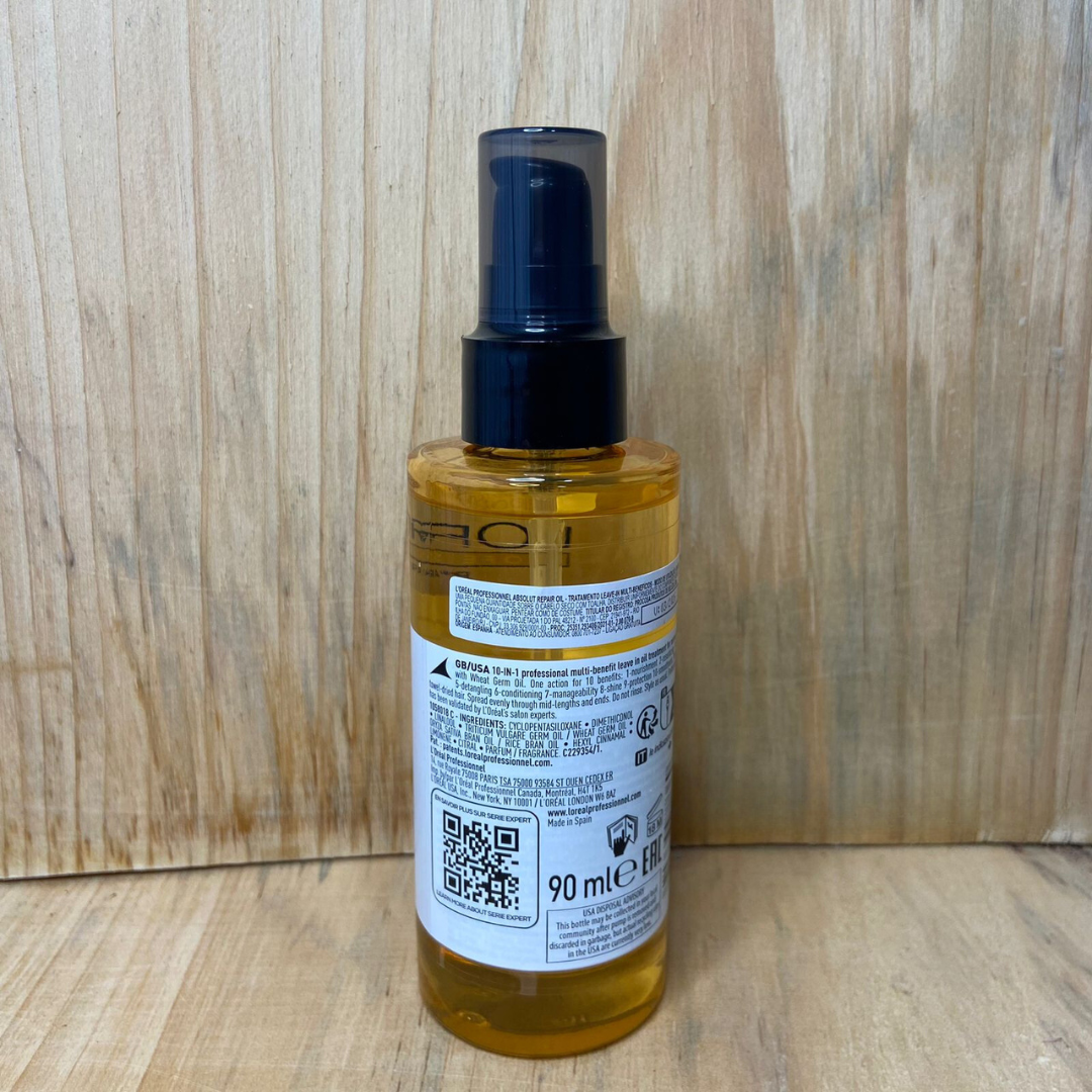 Óleo 10 in 1 ABSOLUT REPAIR OIL SERIE EXPERT L'ORÉAL PROFESSIONNEL 90ml