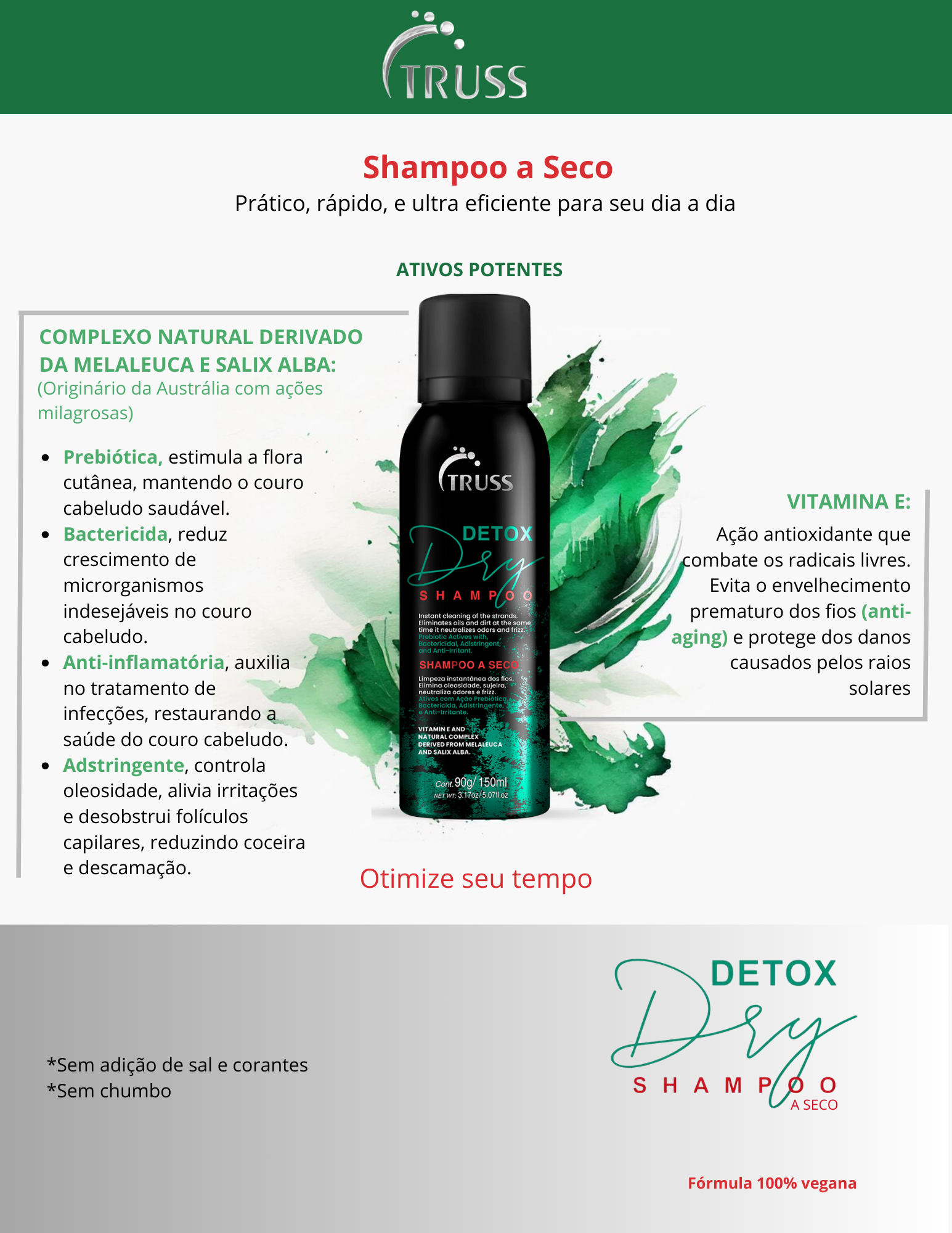 Produto  - Shampoo a Seco DRY DETOX TRUSS PROFESSIONAL 150ml
